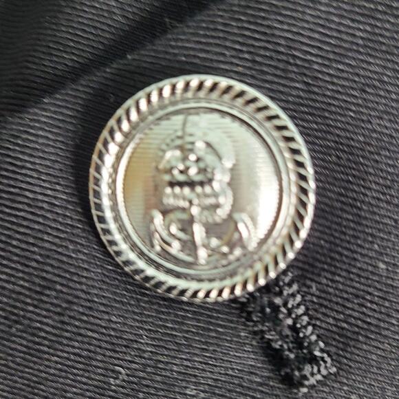 Alan Flusser Polyester Black Suit Jacket Sport Coat Men's 42S Preppy 2400 - Picture 9 of 13